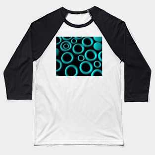 Teal Rings Baseball T-Shirt